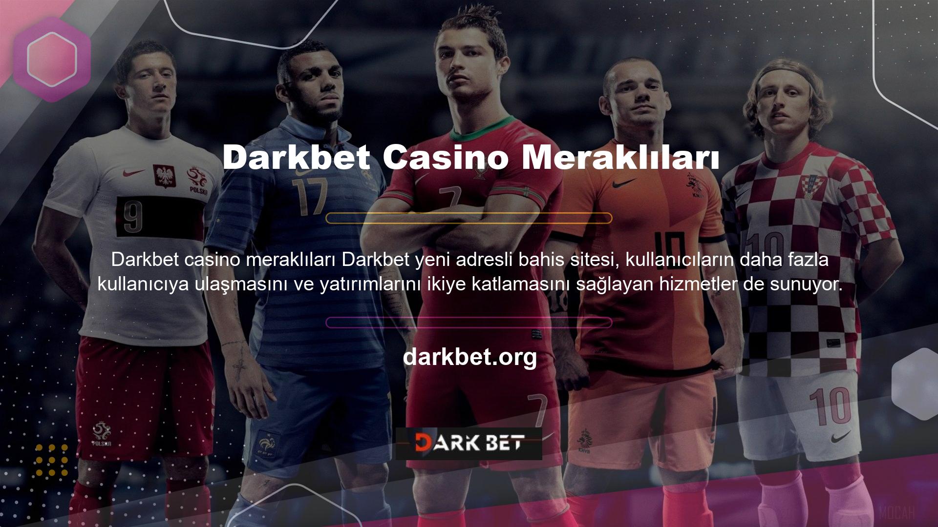 Darkbet yeni adresi bahis sitesi, aldığı lisans sayesinde casino meraklılarına güvenli bir alanda eğlenceli ve keyifli bir oyun hizmeti sunuyor